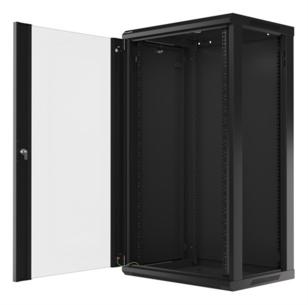 ARMARIO LANBERG MURAL RACK 19" 22U/600X450 FLAT PACK V2 NEGRO - detalle