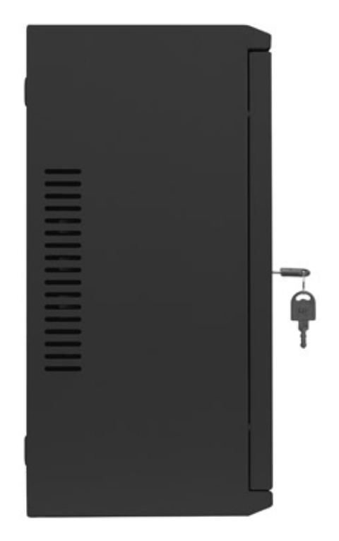 ARMARIO LANBERG MURAL RACK 19" 4U+3U/540X200 BAJO PERFIL NEGRO ENSAMBLADO - detalle