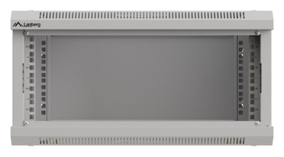 ARMARIO LANBERG MURAL RACK 19" 4U 540X350 FLAT PACK GRIS PUERTA CRISTAL - detalle