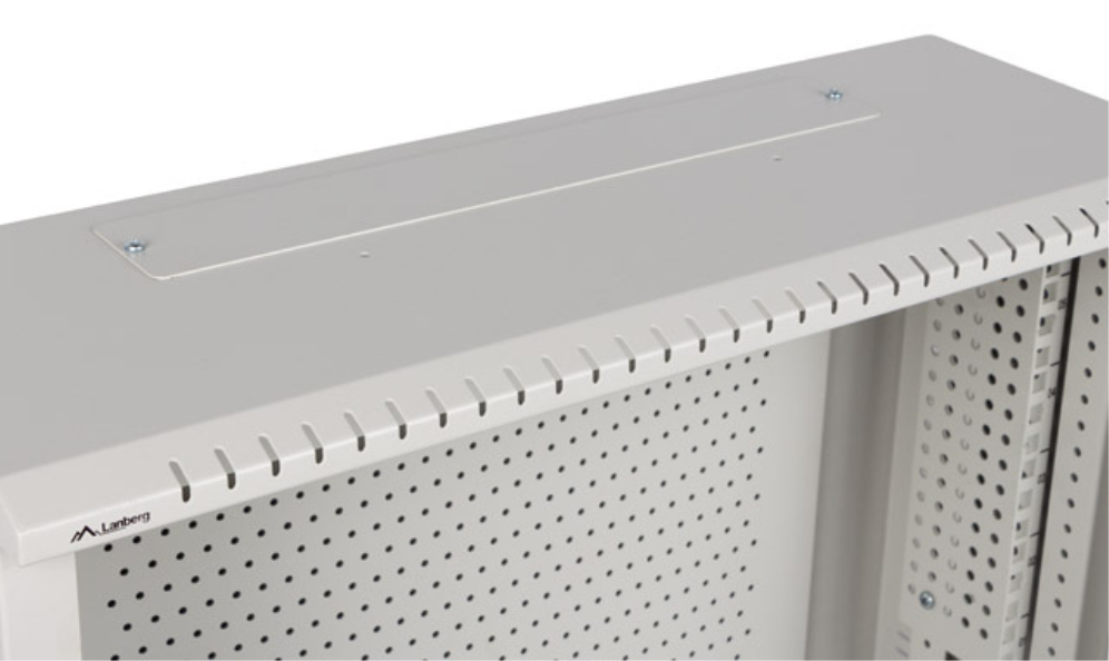 ARMARIO LANBERG MURAL RACK 19" 6U+3U 540X200 BAJO PERFIL GRIS ENSAMBLADO - detalle