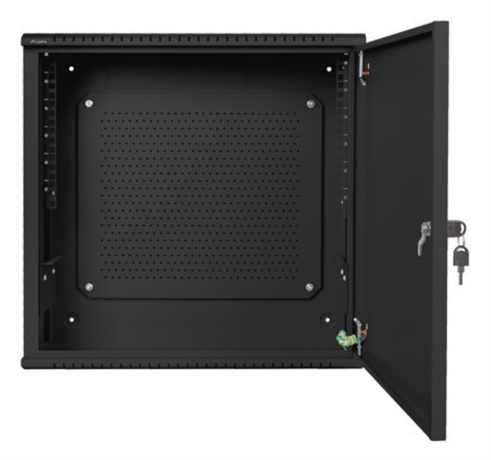 ARMARIO LANBERG MURAL RACK 19" 6U+3U/540X200 BAJO PERFIL NEGRO ENSAMBLADO - detalle
