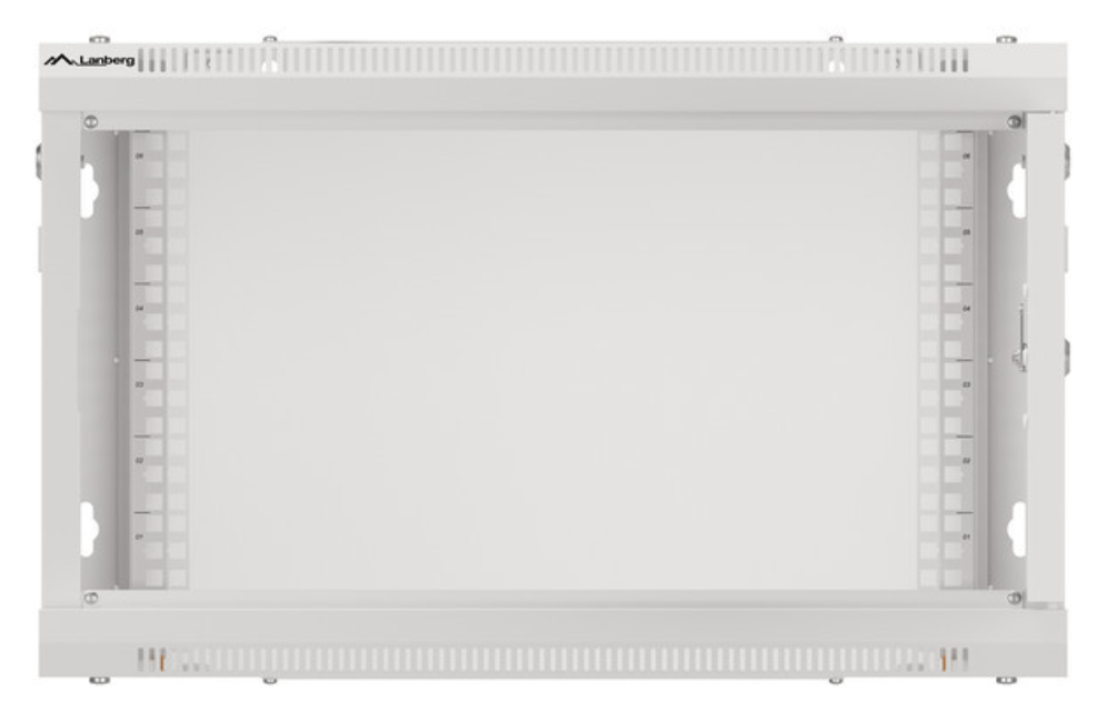 ARMARIO LANBERG MURAL RACK 19 6U 600X600 FLAT PACK PUERTA CRISTAL GRIS - detalle