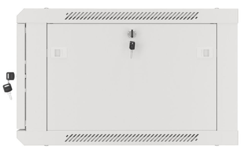 ARMARIO LANBERG MURAL RACK 19 6U 600X600 FLAT PACK PUERTA CRISTAL GRIS - detalle