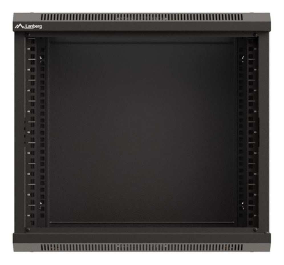 ARMARIO LANBERG MURAL RACK 19" 9U 540X350 FLAT PACK NEGRO PUERTA CRISTAL - detalle