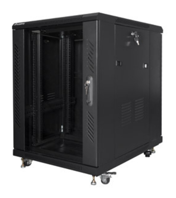 ARMARIO LANBERG RACK 19" 15U 600X800 FLAT PACK BLACK NEGRO - detalle