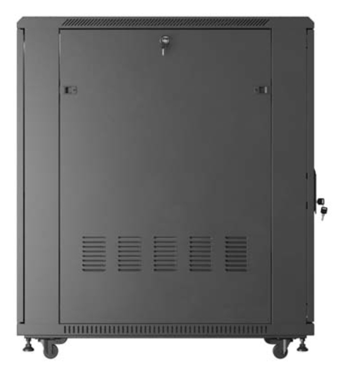 ARMARIO LANBERG RACK 19" 22U 600X1000 FLAT PACK PUERTA CRISTAL NEGRO - detalle
