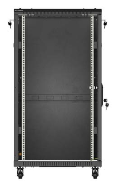 ARMARIO LANBERG RACK 19" 22U 600X1000 FLAT PACK PUERTA CRISTAL NEGRO - detalle