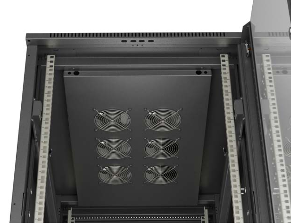 ARMARIO LANBERG RACK 19" 22U 600X1000 FLAT PACK PUERTA CRISTAL NEGRO - detalle