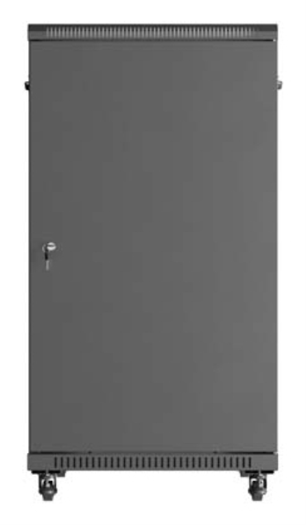 ARMARIO LANBERG RACK 19" 22U 600X1000 FLAT PACK PUERTA CRISTAL NEGRO - detalle
