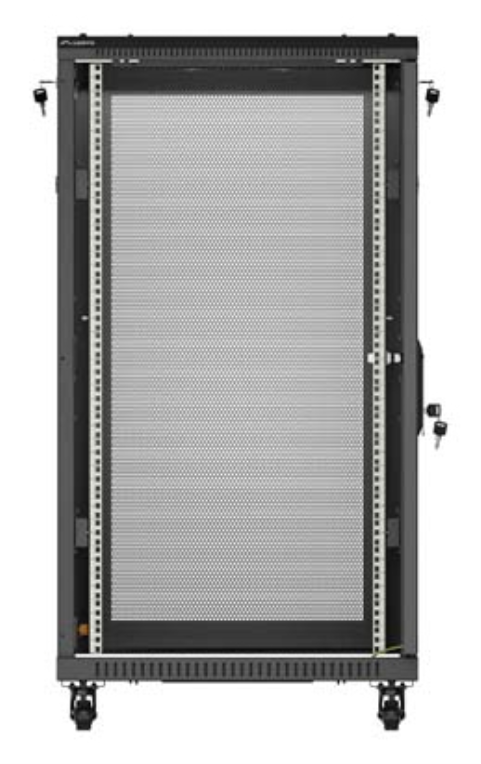 ARMARIO LANBERG RACK 19" 22U 600X1000 FLAT PACK PUERTA PERFORADA NEGRO - detalle