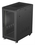 ARMARIO LANBERG RACK 19" 22U 600X1000 FLAT PACK PUERTA PERFORADA NEGRO