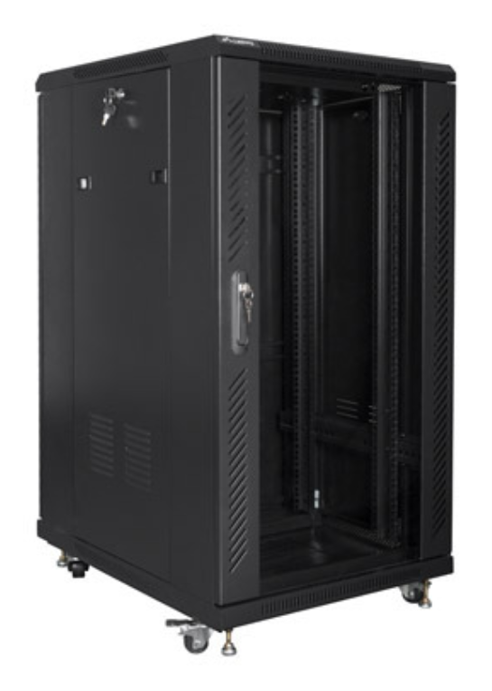 ARMARIO LANBERG RACK 19" 22U 600X800 FLAT PACK BLACK NEGRO - detalle