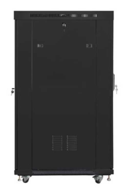 ARMARIO LANBERG RACK 19" 22U 800X1000 FLAT PACK PUERTA PERFORADA CON LCD NEGRO - detalle