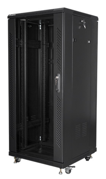 ARMARIO LANBERG RACK 19" 27U 600X600 FLAT PACK BLACK NEGRO