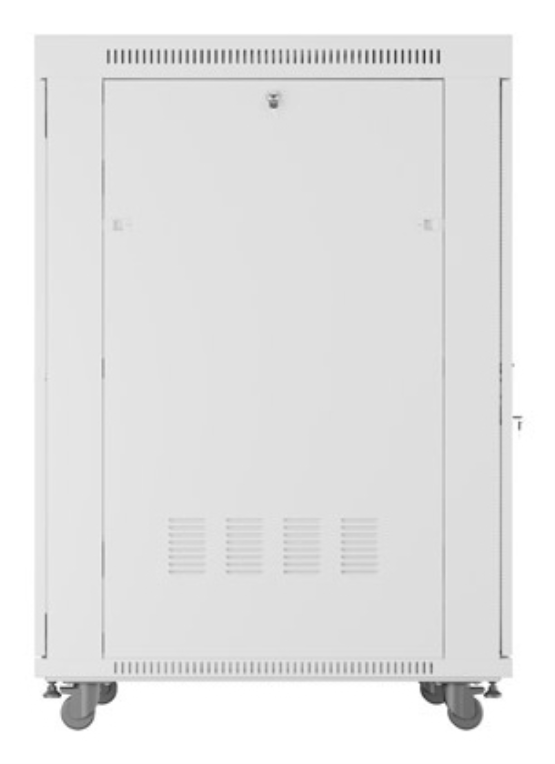 ARMARIO LANBERG RACK 19" 27U 800X1000 FLAT PACK GRIS PUERTA PERFORADA CON LCD - detalle