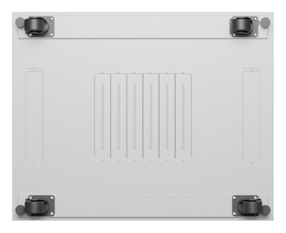 ARMARIO LANBERG RACK 19" 27U 800X1000 FLAT PACK GRIS PUERTA PERFORADA CON LCD - detalle