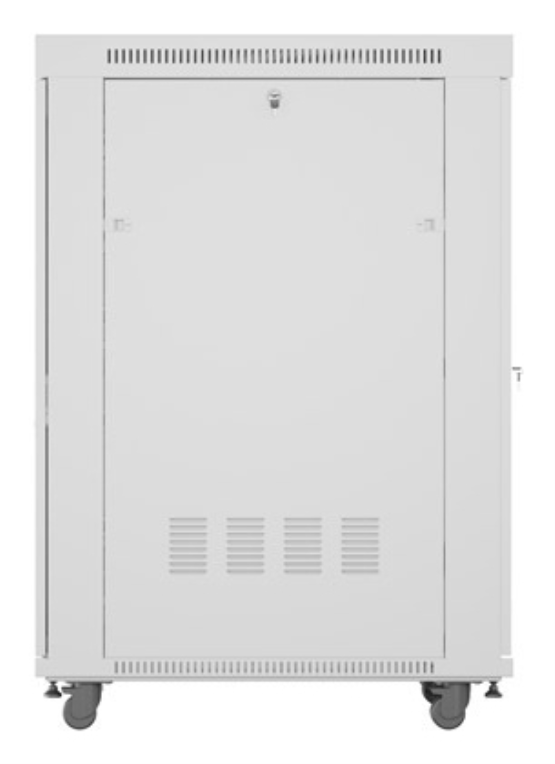 ARMARIO LANBERG RACK 19" 27U 800X1000 FLAT PACK GRIS PUERTA PERFORADA CON LCD - detalle