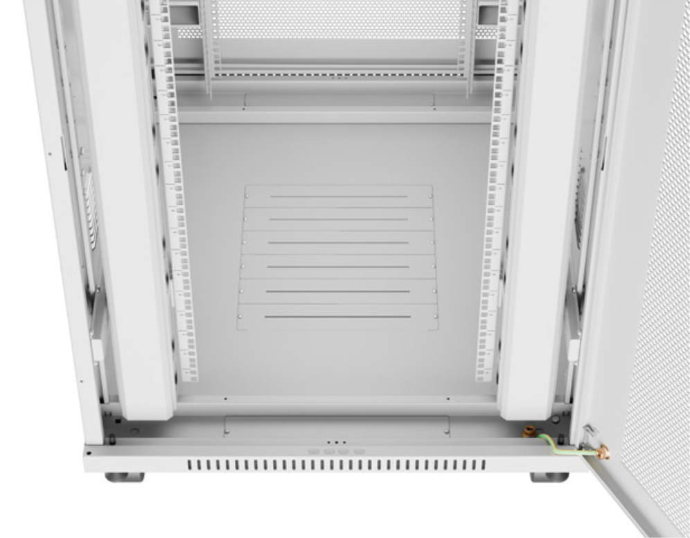 ARMARIO LANBERG RACK 19" 27U 800X1000 FLAT PACK GRIS PUERTA PERFORADA CON LCD - detalle