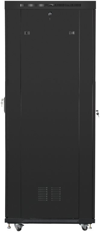 ARMARIO LANBERG RACK 19" 27U 800X1200 PUERTA MESH CON LCD FLAT PACK NEGRO - detalle