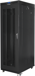ARMARIO LANBERG RACK 19" 27U 800X1200 PUERTA MESH CON LCD FLAT PACK NEGRO