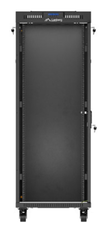 ARMARIO LANBERG RACK 19" 32U 600X1000 FLAT PACK PUERTA CRISTAS CON LCD NEGRO - detalle