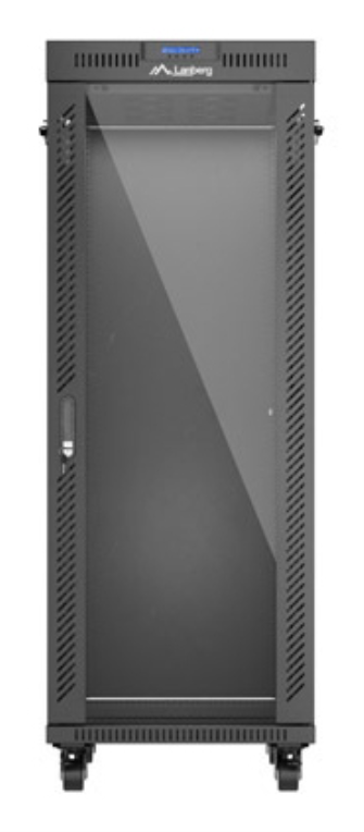ARMARIO LANBERG RACK 19" 32U 600X1000 FLAT PACK PUERTA CRISTAS CON LCD NEGRO - detalle
