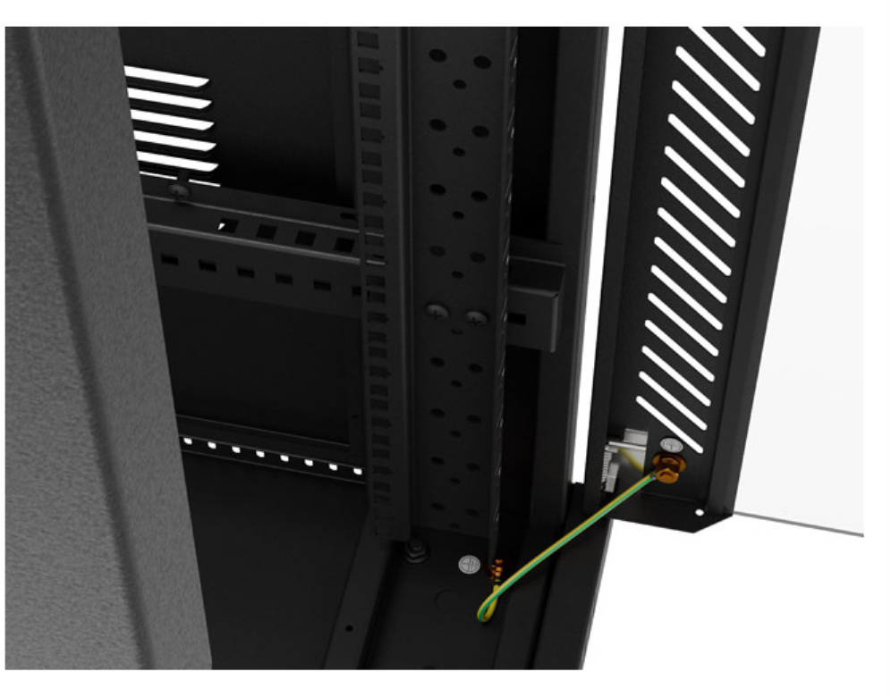 ARMARIO LANBERG RACK 19" 32U 600X1000 FLAT PACK PUERTA CRISTAS CON LCD NEGRO - detalle