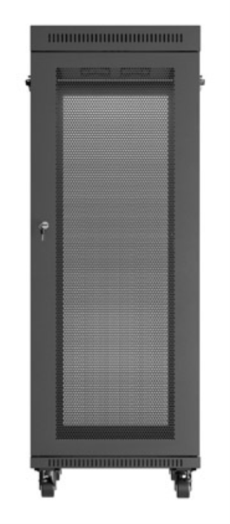 ARMARIO LANBERG RACK 19" 32U 600X1000 FLAT PACK PUERTA PERFORADA DISPLAY LCD BK - detalle