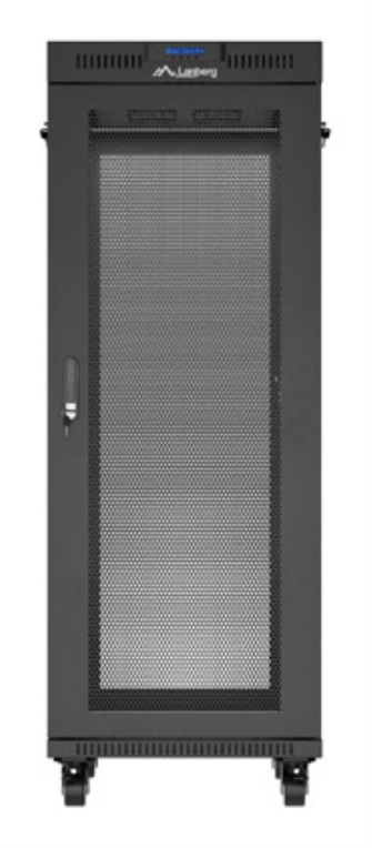 ARMARIO LANBERG RACK 19" 32U 600X1000 FLAT PACK PUERTA PERFORADA DISPLAY LCD BK - detalle