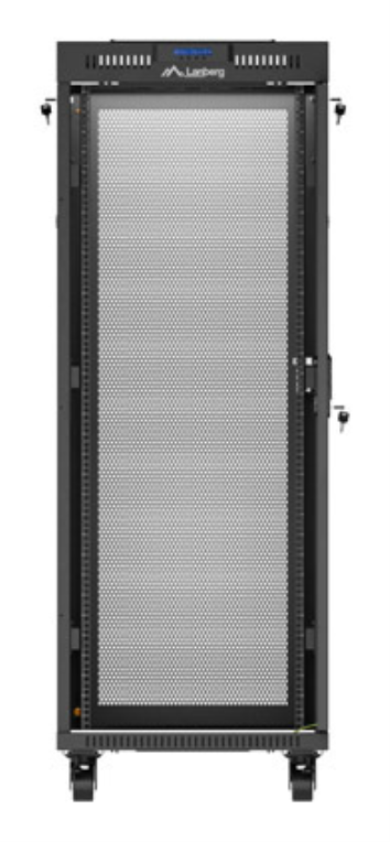 ARMARIO LANBERG RACK 19" 32U 600X1000 FLAT PACK PUERTA PERFORADA DISPLAY LCD BK - detalle