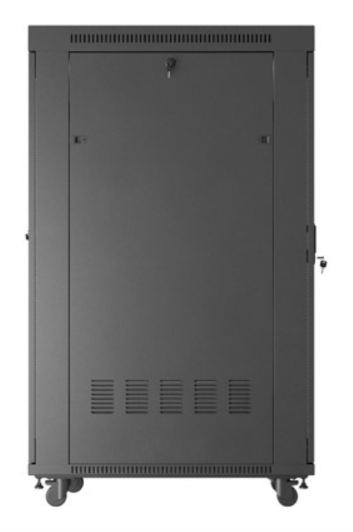 ARMARIO LANBERG RACK 19" 32U 600X1000 FLAT PACK PUERTA PERFORADA DISPLAY LCD BK - detalle