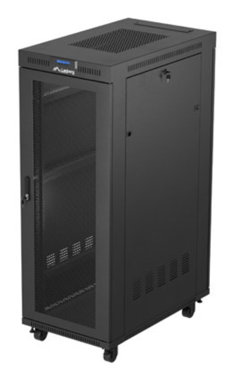 ARMARIO LANBERG RACK 19" 32U 600X1000 FLAT PACK PUERTA PERFORADA DISPLAY LCD BK