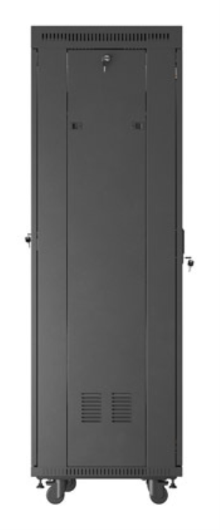 ARMARIO LANBERG RACK 19" 37U 600X600 FLAT PACK PUERTA PERFORADA CON LCD - detalle