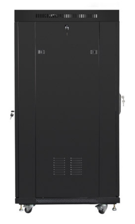 ARMARIO LANBERG RACK 19" 37U 800X1000 FLAT PACK NEGRO PUERTA CRISTAL CON LCD - detalle