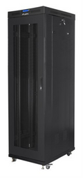 ARMARIO LANBERG RACK 19" 42U 600X1000 FLAT PACK V2 PUERTA MESH CON LCD NEGRO