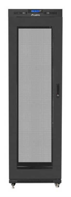 ARMARIO LANBERG RACK 19" 42U 600X1000 FLAT PACK V2 PUERTA MESH CON LCD NEGRO - detalle