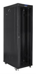 ARMARIO LANBERG RACK 19" 42U 600X1200 FLAT PACK NEGRO PUERTA CRISTAL CON LCD
