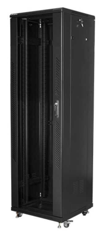 ARMARIO LANBERG RACK 19" 42U 600X600 FLAT PACK BLACK NEGRO - detalle
