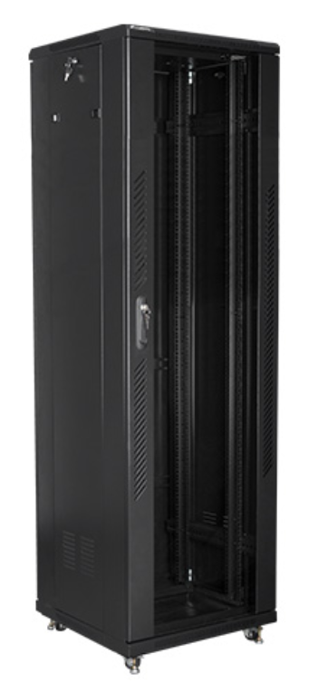 ARMARIO LANBERG RACK 19" 42U 600X600 FLAT PACK BLACK NEGRO - detalle