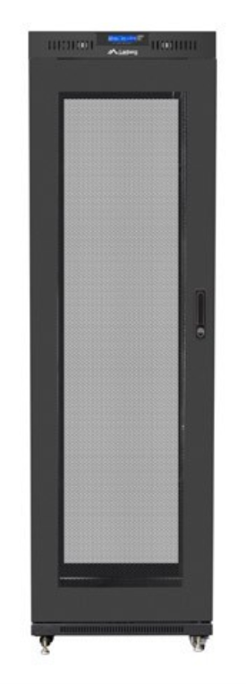 ARMARIO LANBERG RACK 19" 42U 600X600 FLAT PACK V2 PUERTA MESH CON LCD NEGRO - detalle