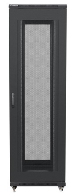 ARMARIO LANBERG RACK 19" 42U 800X1000 FLAT PACK PUERTA PERFORADA NEGRO - detalle