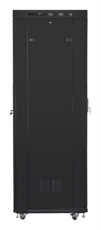 ARMARIO LANBERG RACK 19" 42U 800X800 FLAT PACK NEGRO PUERTA CRISTAL CON LCD - detalle