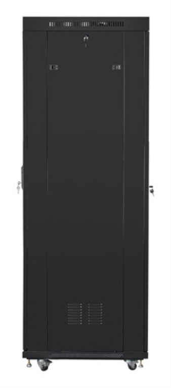 ARMARIO LANBERG RACK 19" 42U 800X800 FLAT PACK NEGRO PUERTA CRISTAL CON LCD - detalle