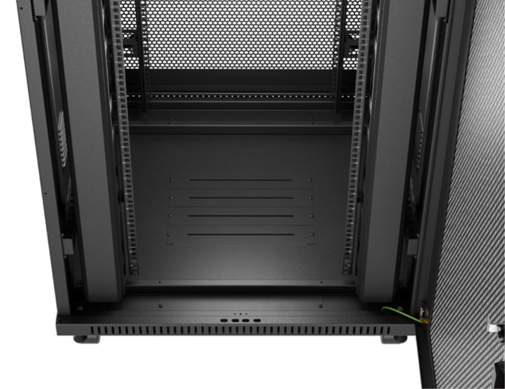 ARMARIO RACK 19" LANBERG 37U 800X800 FLAT PACK PUERTA PERFORADA CON LCD NEGRO - detalle