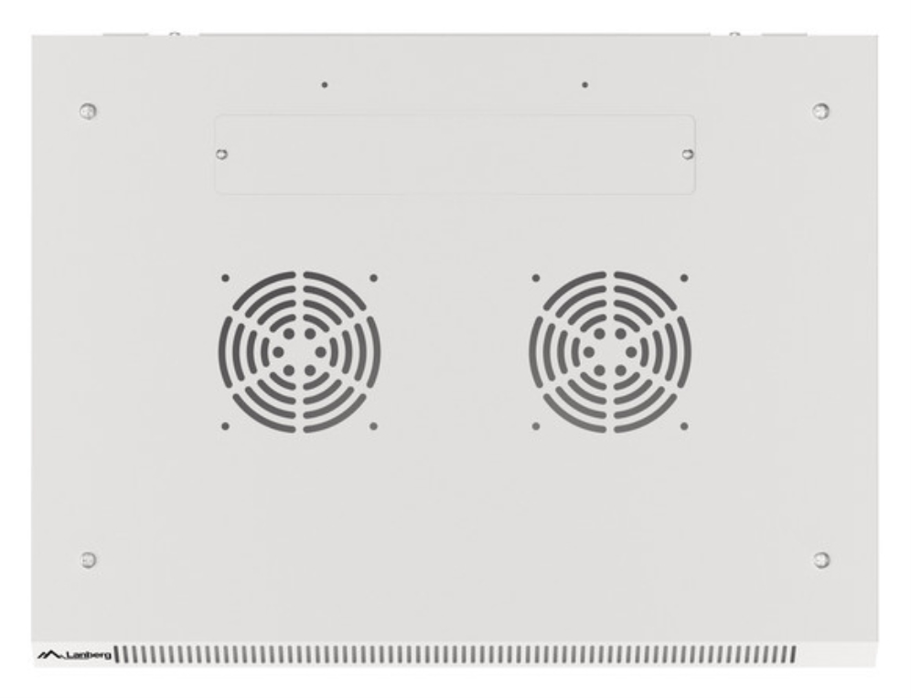 ARMARIO RACK 19" MURAL 12U/600X450 PARA AUTOMONTAJE CON PUERTA METALICA GRIS - detalle