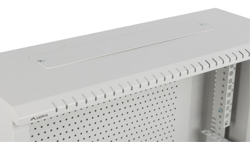ARMARIO RACK 19" MURAL 4U+3U/540X200 BAJO PERFIL GRIS (MONTADO) - detalle