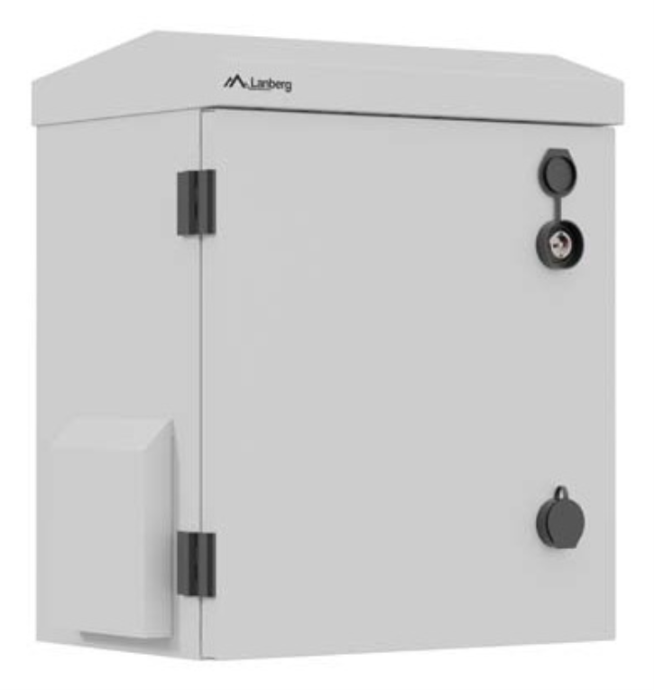 ARMARIO RACK LANBER 10" MONTAJE PARED IP55 HERMETICO 320X220X400 ENSAMBLADO GRIS - detalle