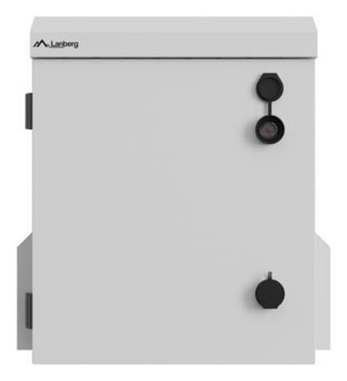 ARMARIO RACK LANBER 10" MONTAJE PARED IP55 HERMETICO 320X220X400 ENSAMBLADO GRIS - detalle