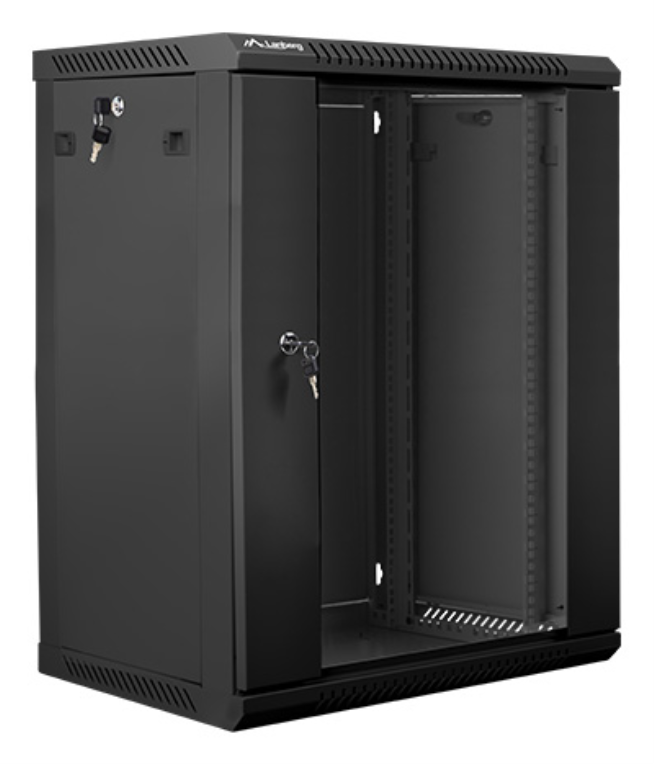 ARMARIO RACK LANBERG 15U 600X450X769 AUTO ENSAMBLADO 19" HASTA 60 KG NEGRO - detalle