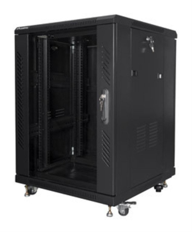 ARMARIO RACK LANBERG 15U 600X600 AUTO ENSAMBLADO 19" HASTA 800KG NEGRO